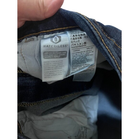 Levi’s 502 Skinny Fit Jeans – Men’s 38W x 30L Blue Dark Wash Denim - Picture 5 of 7